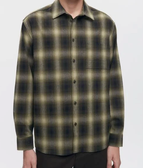 Wool flannel shirt