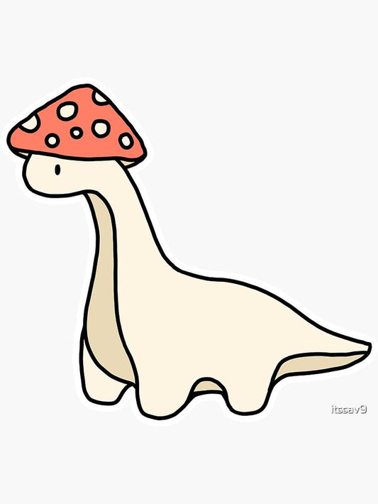 Doodle Mushroom Hat Dino (072b0)