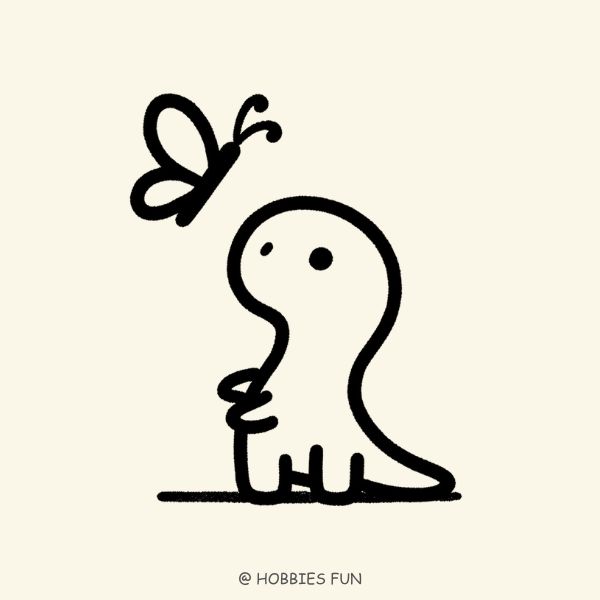 Doodle Look at Butterfly (42998)