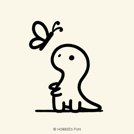 Doodle Look at Butterfly (6364d)