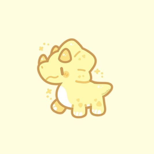Doodle Triceratops Yellow (d07e7)